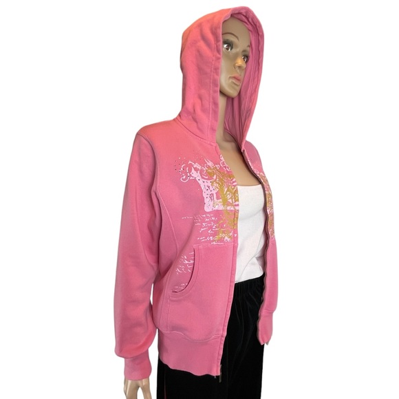 Arizona Full Front Zip Hoodie, Bubblegum Pink | XL/18 1/2 Plus - Picture 3 of 17